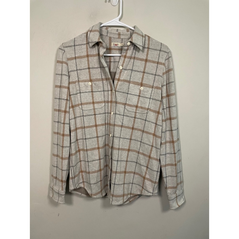Faherty Legend Sweater Shirt in Windowpane Plaid Size XS Casual Fall Layering - Picture 2 of 11